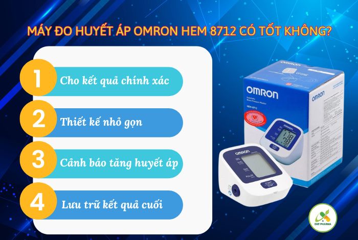 Máy đo huyết áp Omron Hem 8712