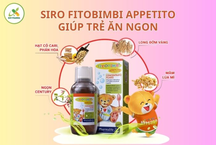 Siro cho trẻ biếng ăn tốt nhất hiện nay, siro fitobimbi