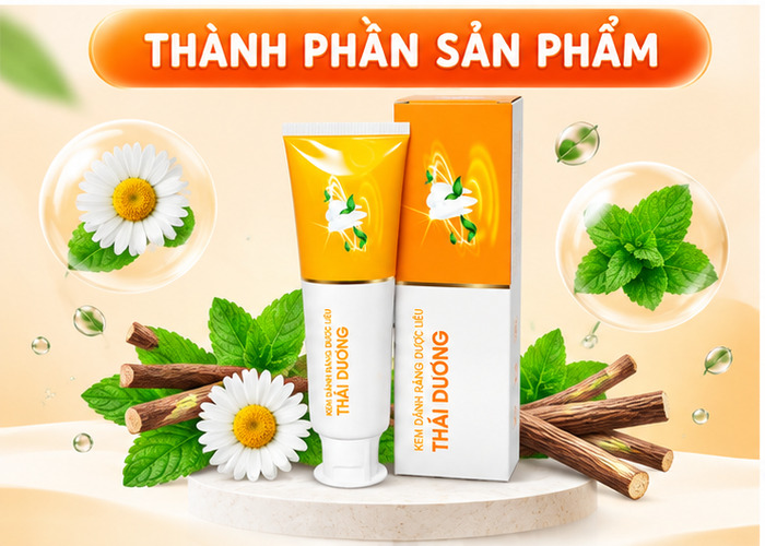 kem đánh răng Thái Dương