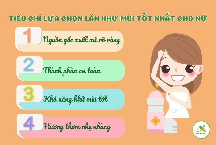 lăn khử mùi tốt nhất cho nữ