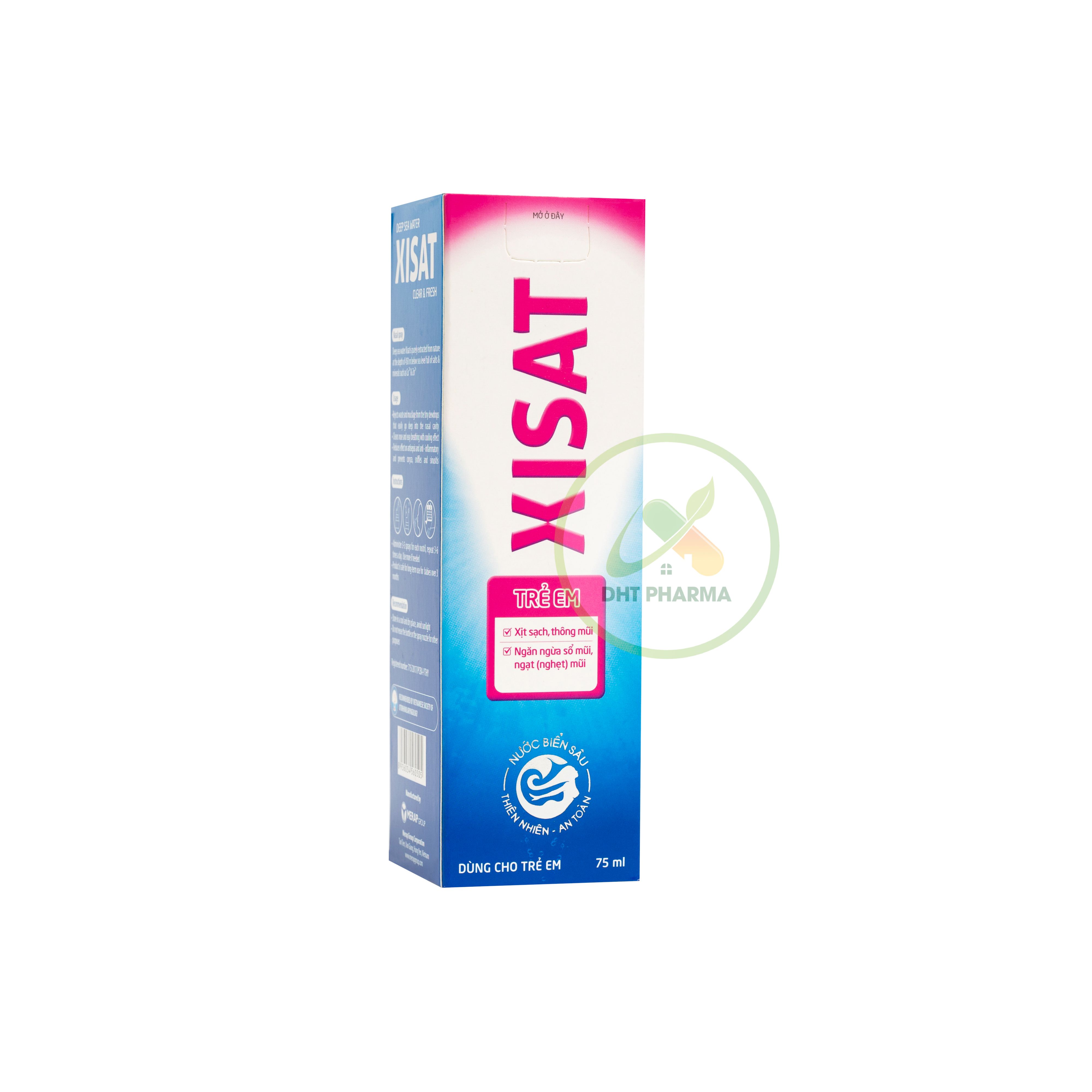Nước biển sâu Xisat trẻ em xịt sạch thông mũi (Chai 75ml)