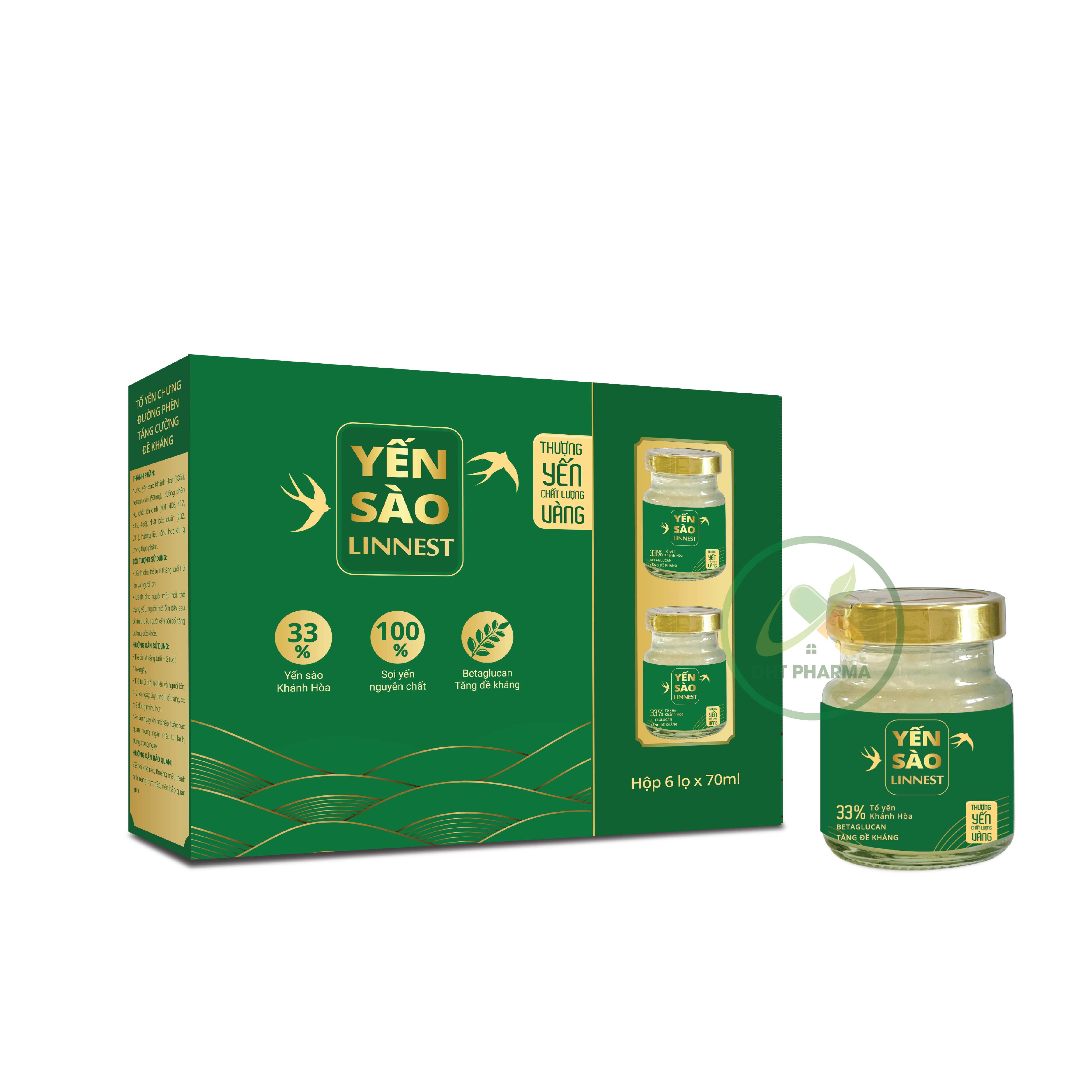 Yến Sào Linnest + Betaglucan bồi bổ cơ thể, tăng cường sức khỏe