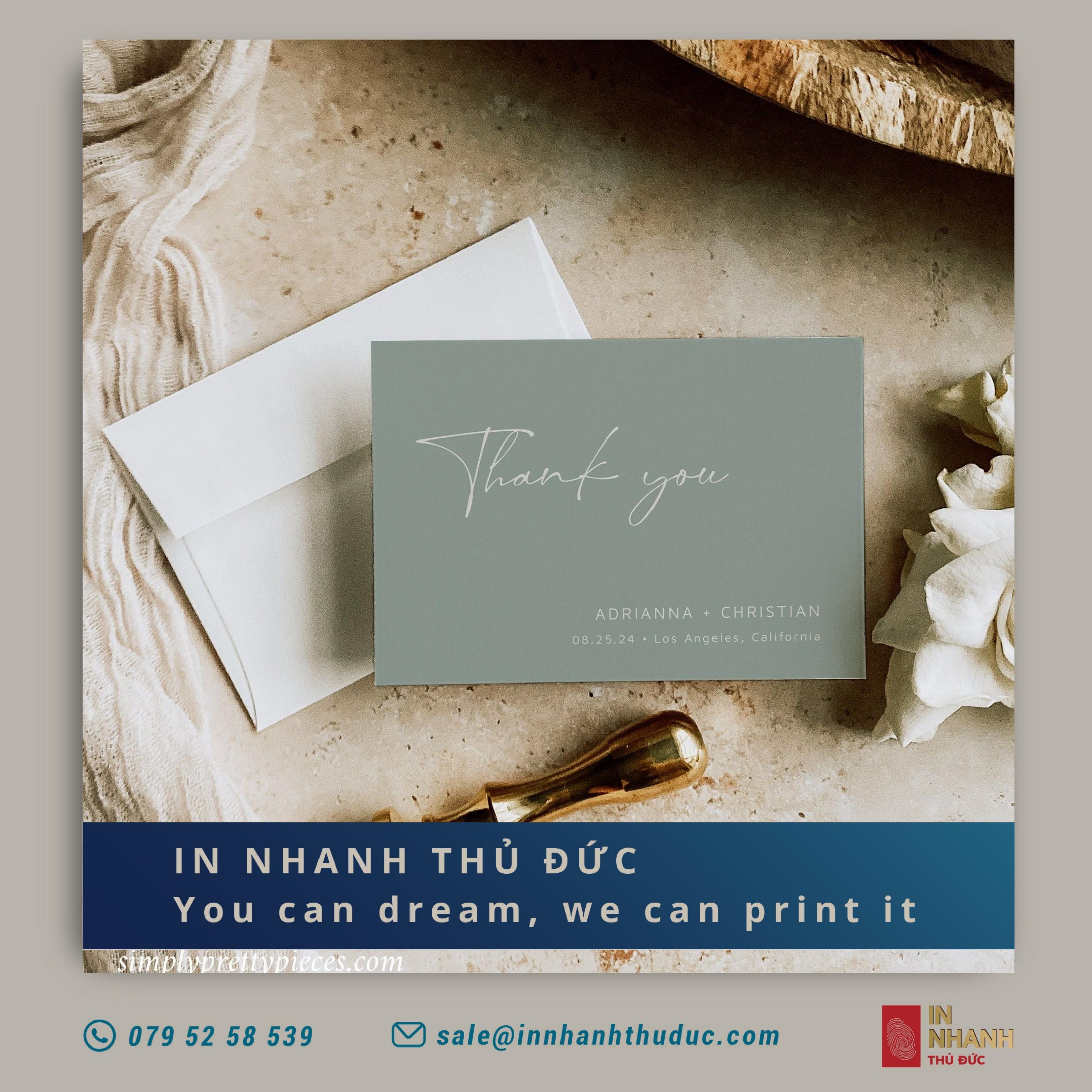 In thiệp cảm ơn số lượng ít – Thiết kế theo yêu cầu In thiệp cảm ơn số lượng ít – Thiết kế theo yêu cầu