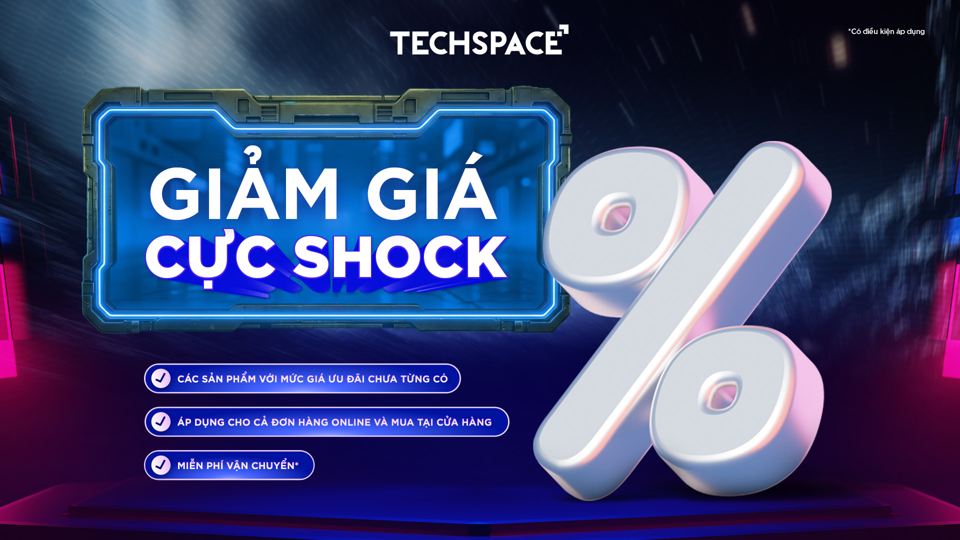 KHAI TRƯƠNG RỘN RÀNG - NGÀN ƯU ĐÃI GIẢM TRỰC TIẾP TẠI TECHSPACE LÀO CAI