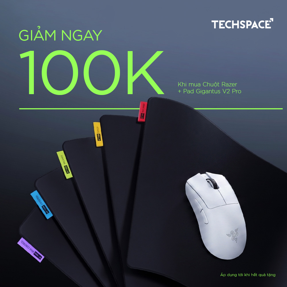 Nâng Tầm Trải Nghiệm: Sắm Combo Chuột Razer & Pad Gigantus V2 Pro - Giảm Ngay 100K!