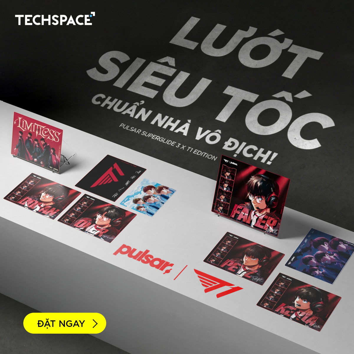 Đón Đầu Cực Phẩm: Pre-Order Lót Chuột Kính Pulsar Superglide 3 T1 Edition - Sưu Tầm Độc Quyền!