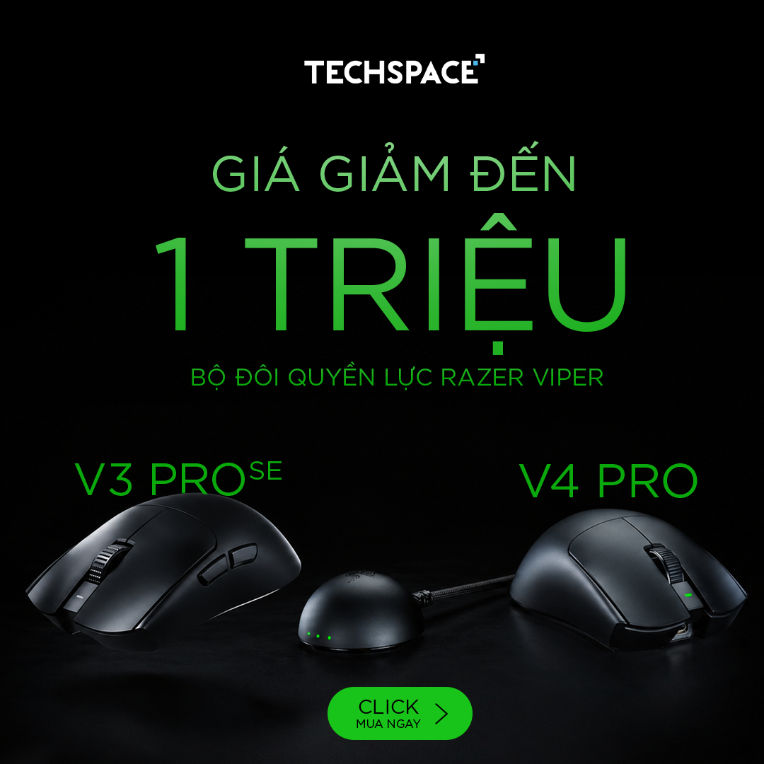 SỞ HỮU BỘ ĐÔI RAZER VIPER V3 PRO SE & V4 PRO VỚI ƯU ĐÃI GIẢM ĐẾN 1 TRIỆU ĐỒNG
