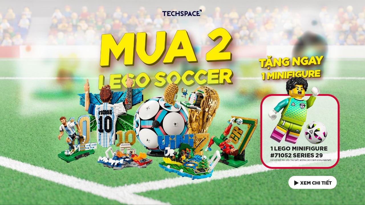 Sút Tung Lưới Đam Mê: Mua 2 LEGO Soccer – Tặng Ngay Minifigure Series 29 CỰC HOT Tại TechSpace!
