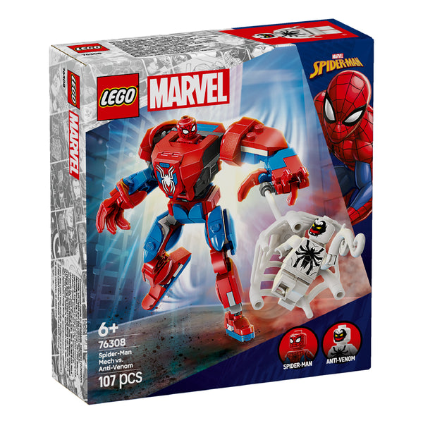 Bộ Mô Hình LEGO SUPERHEROES Spider-Man Mech vs. Anti-Venom #76308