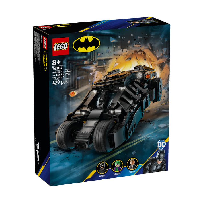 Bộ Mô Hình LEGO SUPERHEROES Batman Tumbler vs. Two-Face & The Joker #76303