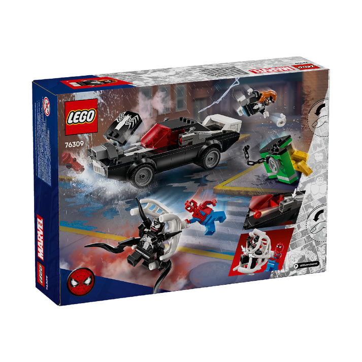 Bộ Mô Hình LEGO SUPERHEROES Spider-Man vs. Venom Muscle Car #76309