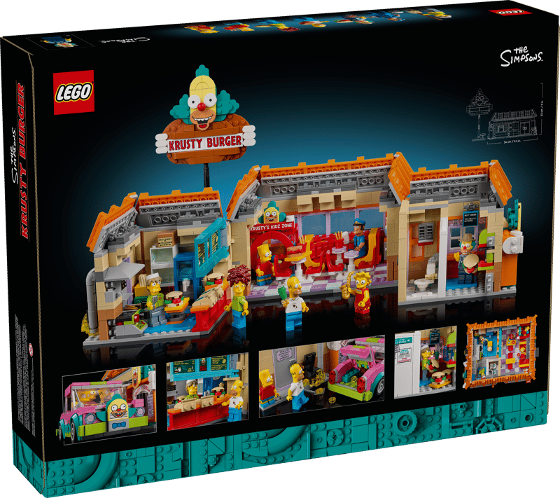 Bộ Mô Hình Cửa Hàng Burger Krusty Burger LEGO Icons The Simpsons #10352