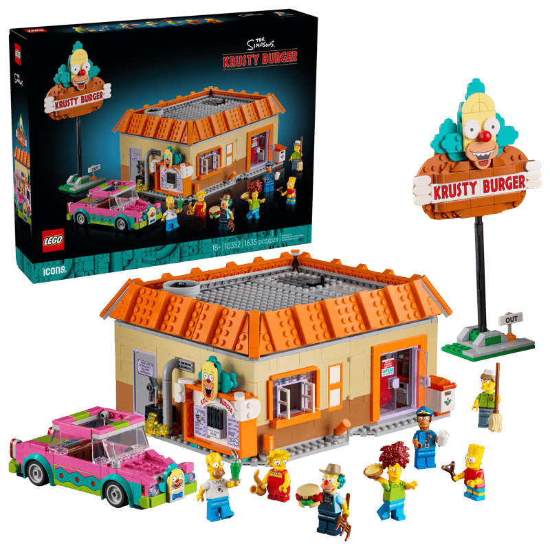 Bộ Mô Hình Cửa Hàng Burger Krusty Burger LEGO Icons The Simpsons #10352