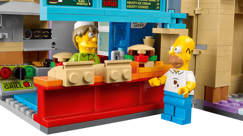 Bộ Mô Hình Cửa Hàng Burger Krusty Burger LEGO Icons The Simpsons #10352