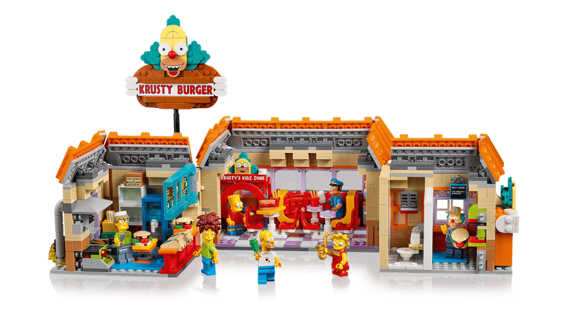 Bộ Mô Hình Cửa Hàng Burger Krusty Burger LEGO Icons The Simpsons #10352