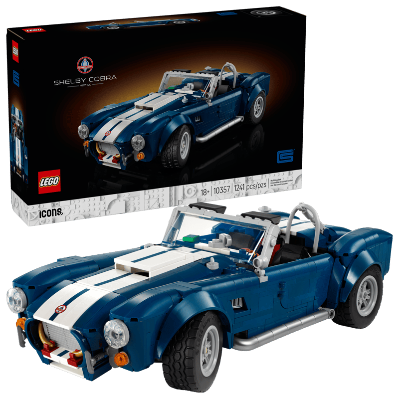 Bộ Mô Hình Siêu xe đua cổ điển LEGO Icons Shelby Cobra 427 S/C #10357