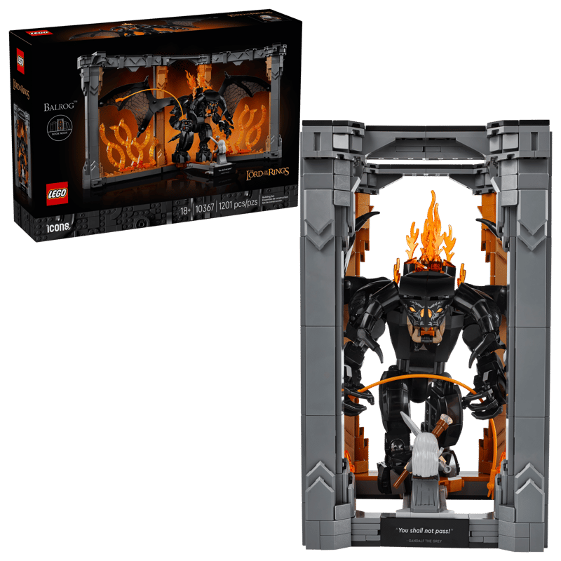 Bộ Mô Hình LEGO Icons The Lord of the Rings: Balrog™ Book Nook #10367