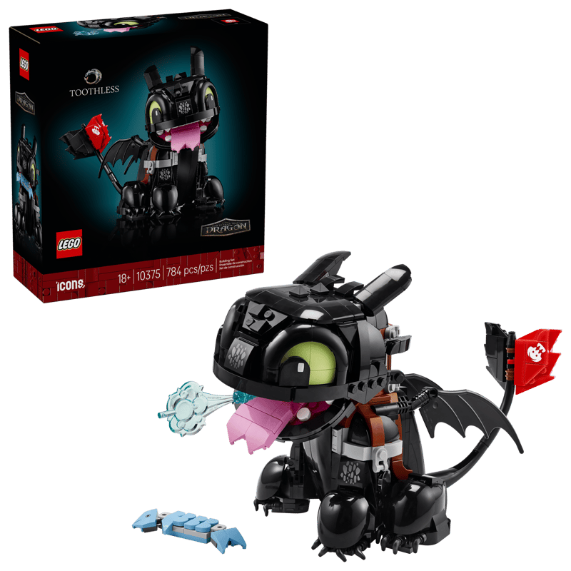 Bộ Mô Hình Rồng Răng Sún LEGO Icons How to Train Your Dragon Toothless #10375