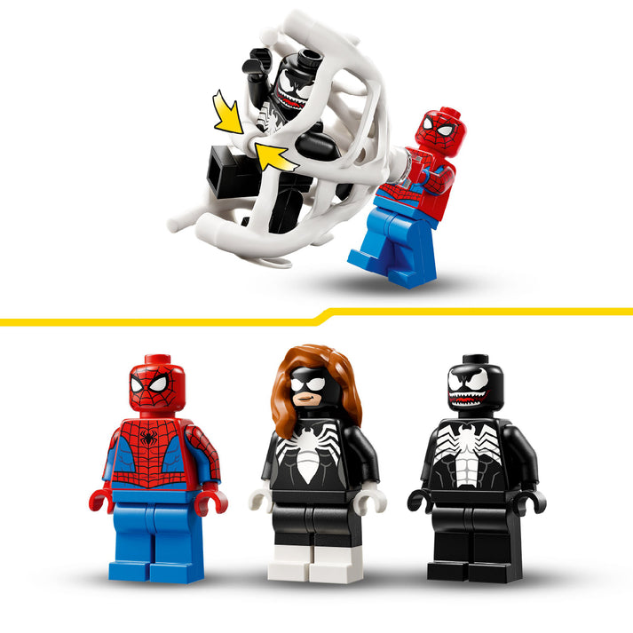 Bộ Mô Hình LEGO SUPERHEROES Spider-Man vs. Venom Muscle Car #76309