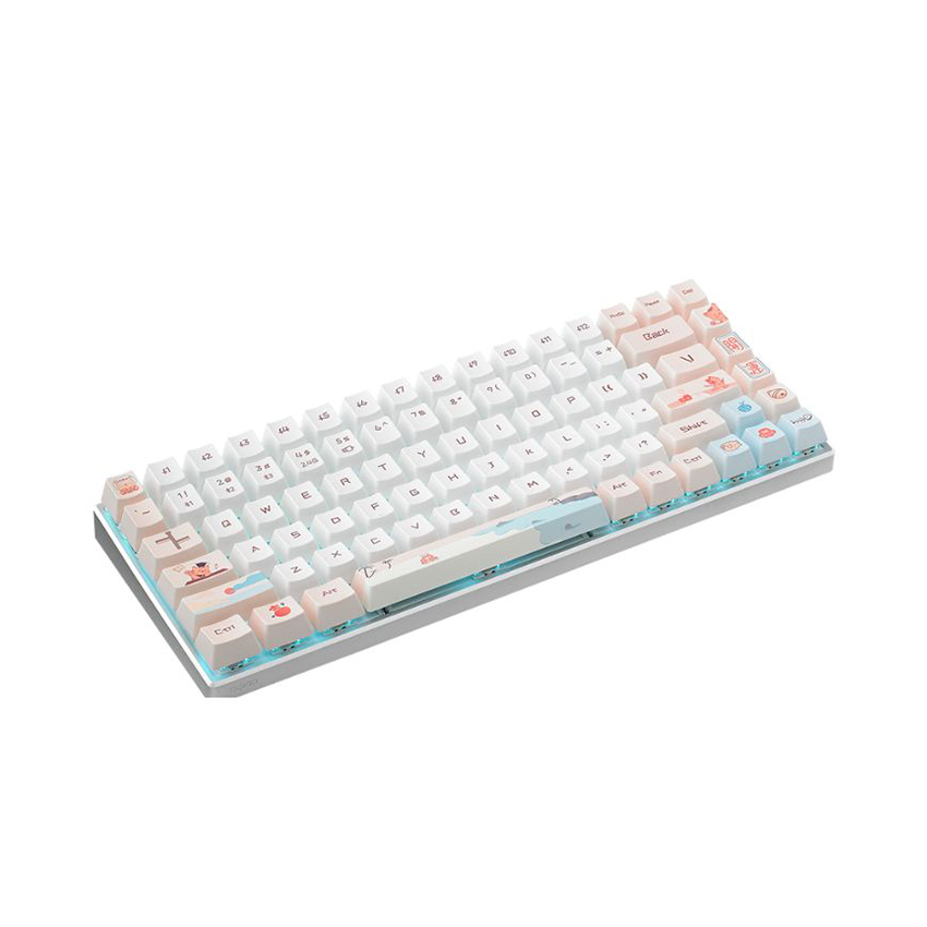 BÀN PHÍM CƠ KHÔNG DÂY RAPOO MT510PRO WHITE MILK (USB+ WIRELESS)