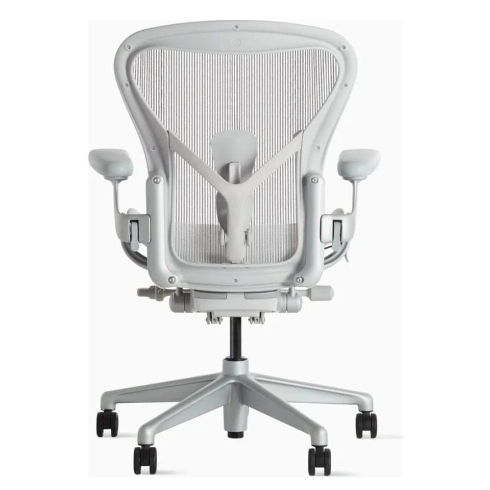 Ghế Herman Miller Aeron - Khung Hợp Kim, Chân Nhựa, Màu Trắng