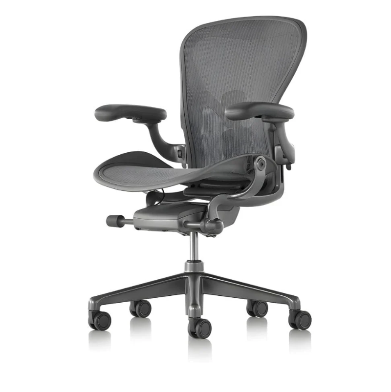Ghế Herman Miller Aeron - Khung Hợp Kim, Chân Hợp Kim, Màu Carbon