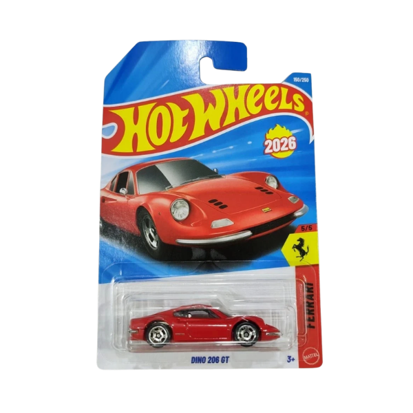 Xe mô hình Hot Wheels DINO 206 GT