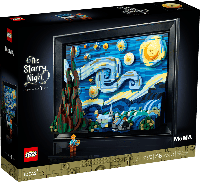 Bộ Mô Hình LEGO Ideas Tranh Đêm Đầy Sao Vincent van Gogh #21333