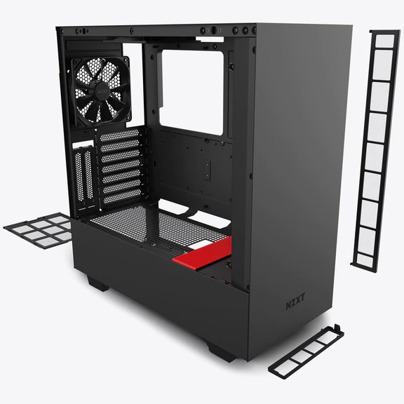 Vỏ Case Máy Tính NZXT H510i (Đen Đỏ/Đen Sần/Trắng Sần)