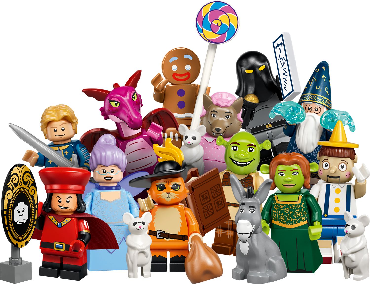 Mô Hình Lắp Ráp LEGO Minifigures Shrek Series 71053 (12 nhân vật)