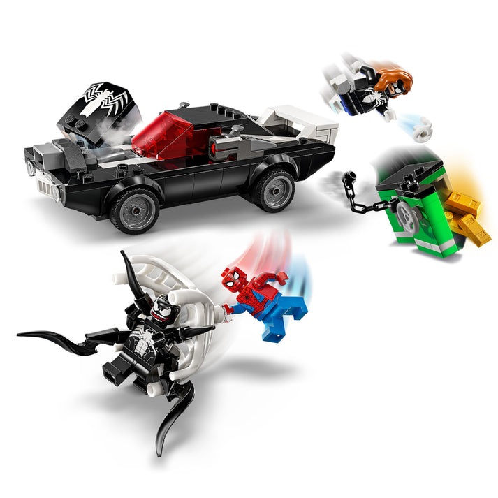 Bộ Mô Hình LEGO SUPERHEROES Spider-Man vs. Venom Muscle Car #76309