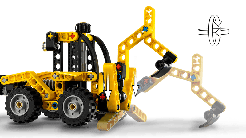 Bộ Mô Hình Xe Máy Đào Và Máy Xúc Kết Hợp LEGO TECHNIC #42197