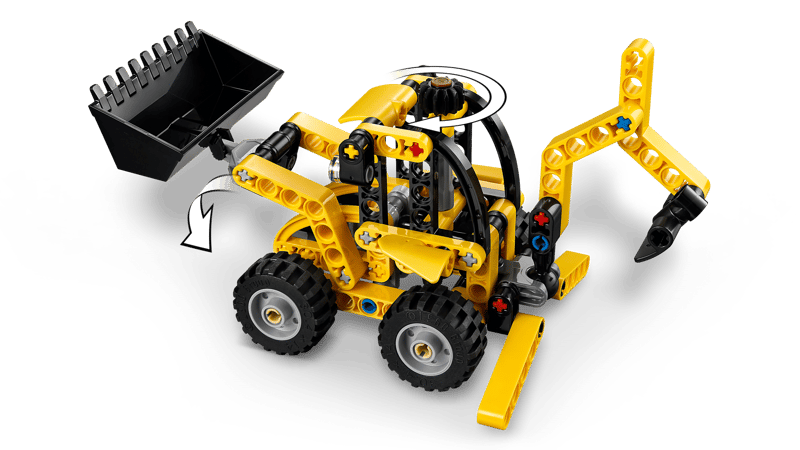 Bộ Mô Hình Xe Máy Đào Và Máy Xúc Kết Hợp LEGO TECHNIC #42197
