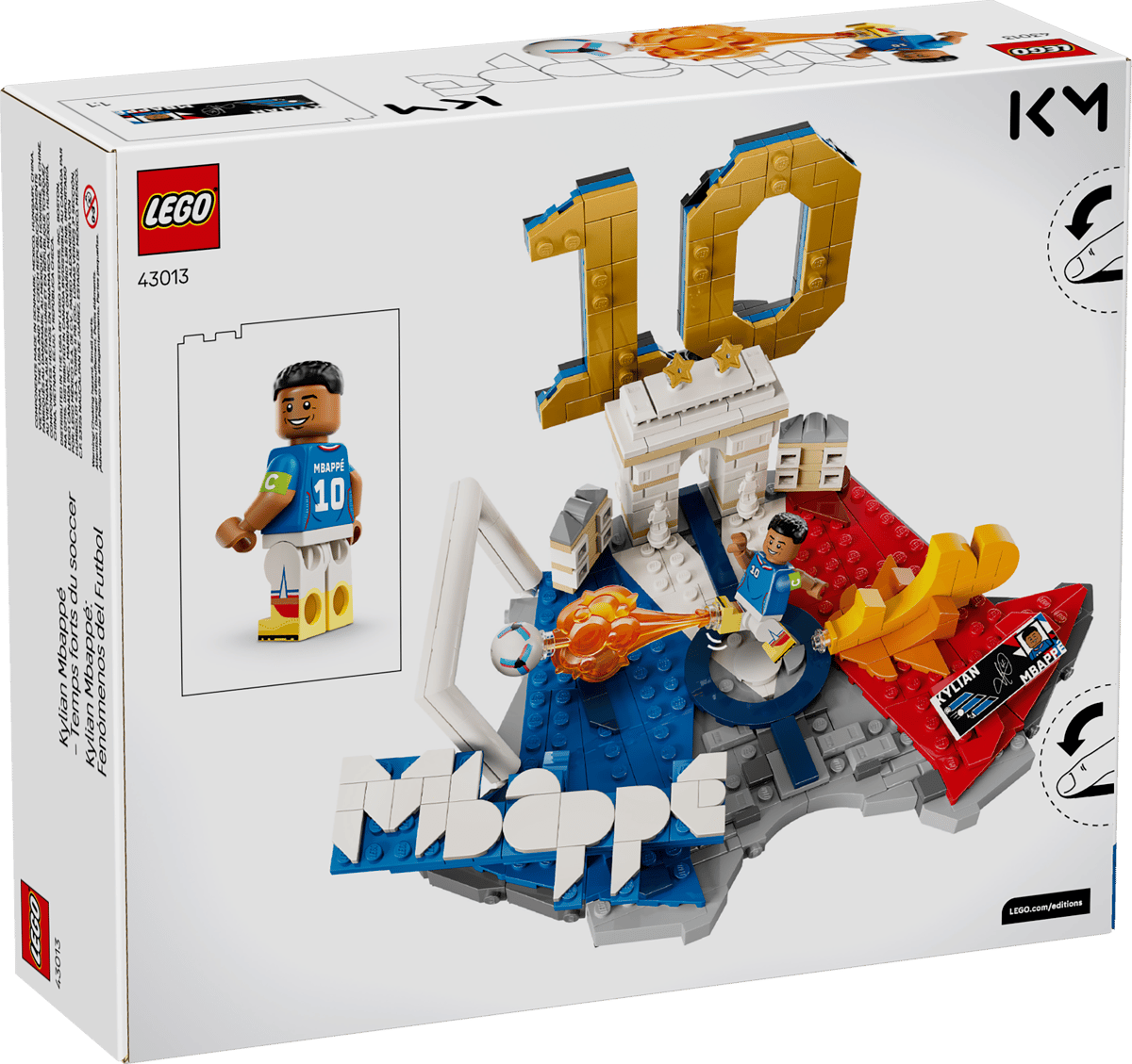 Bộ Mô Hình LEGO Kylian Mbappé - Siêu sao bóng đá Pháp #43013