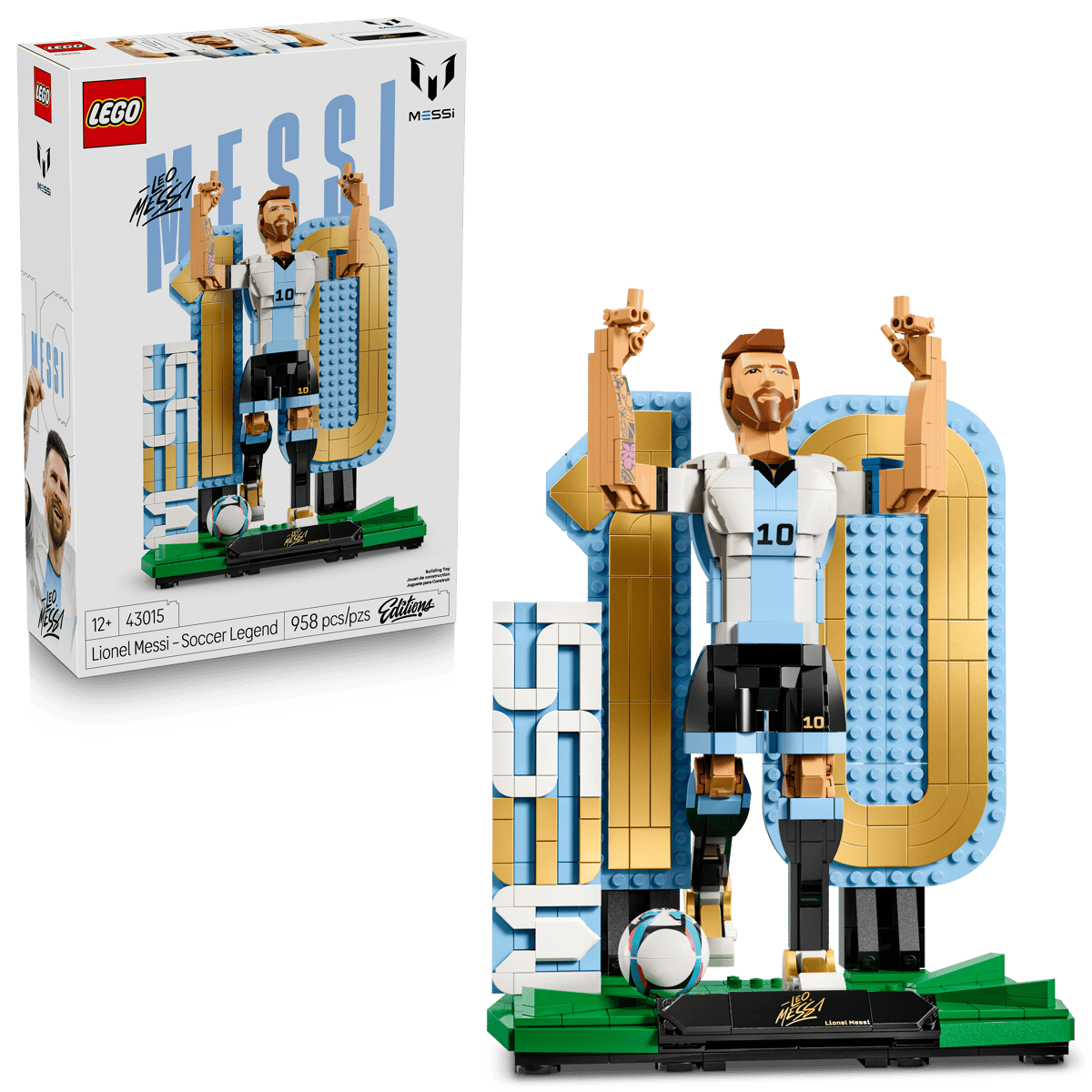Bộ Mô Hình LEGO Lionel Messi - Huyền thoại bóng đá Argentina #43015