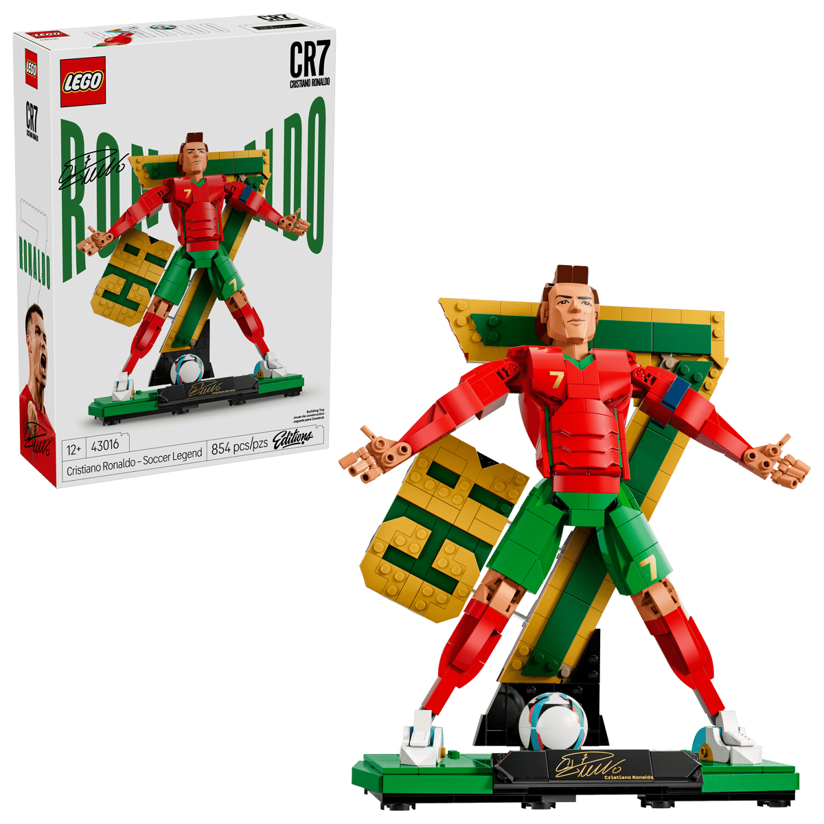 Bộ Mô Hình  LEGO Cristiano Ronaldo - Huyền thoại bóng đá Bồ Đào Nha #43016
