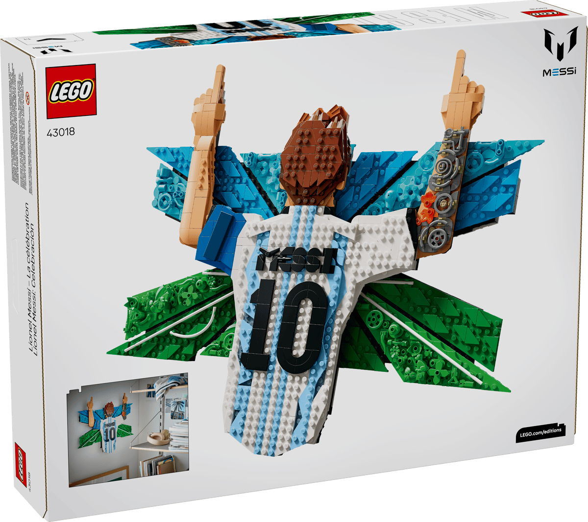 Bộ Mô Hình LEGO Lionel Messi Celebration - Tranh 3D Huyền thoại bóng đá #43018