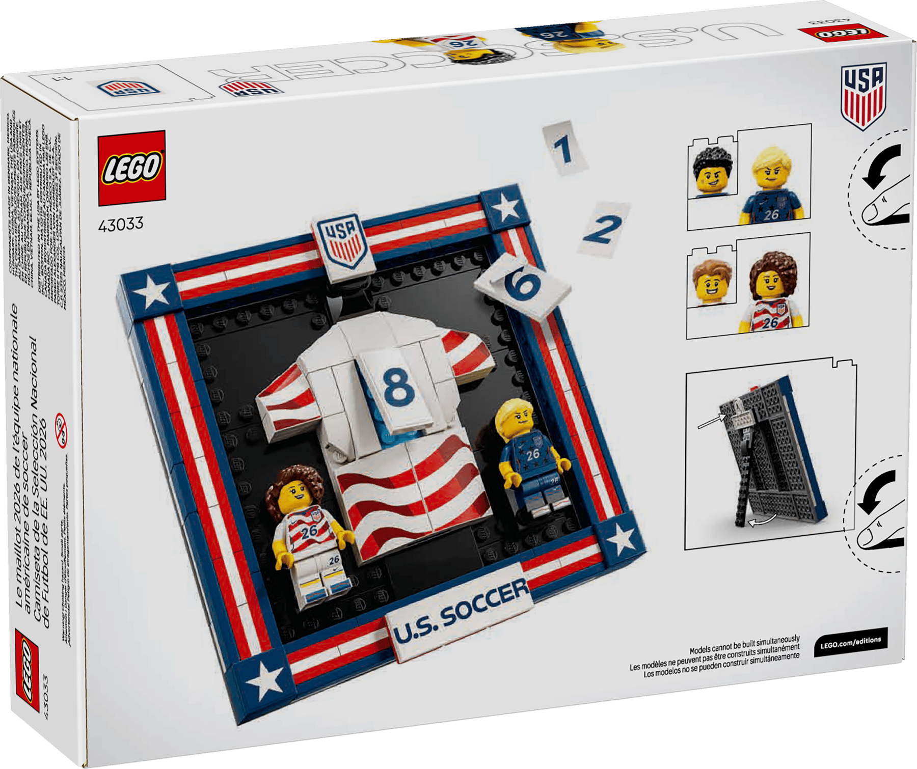 Bộ Mô Hình LEGO Áo đấu Đội tuyển Quốc gia Mỹ 2026 #43033