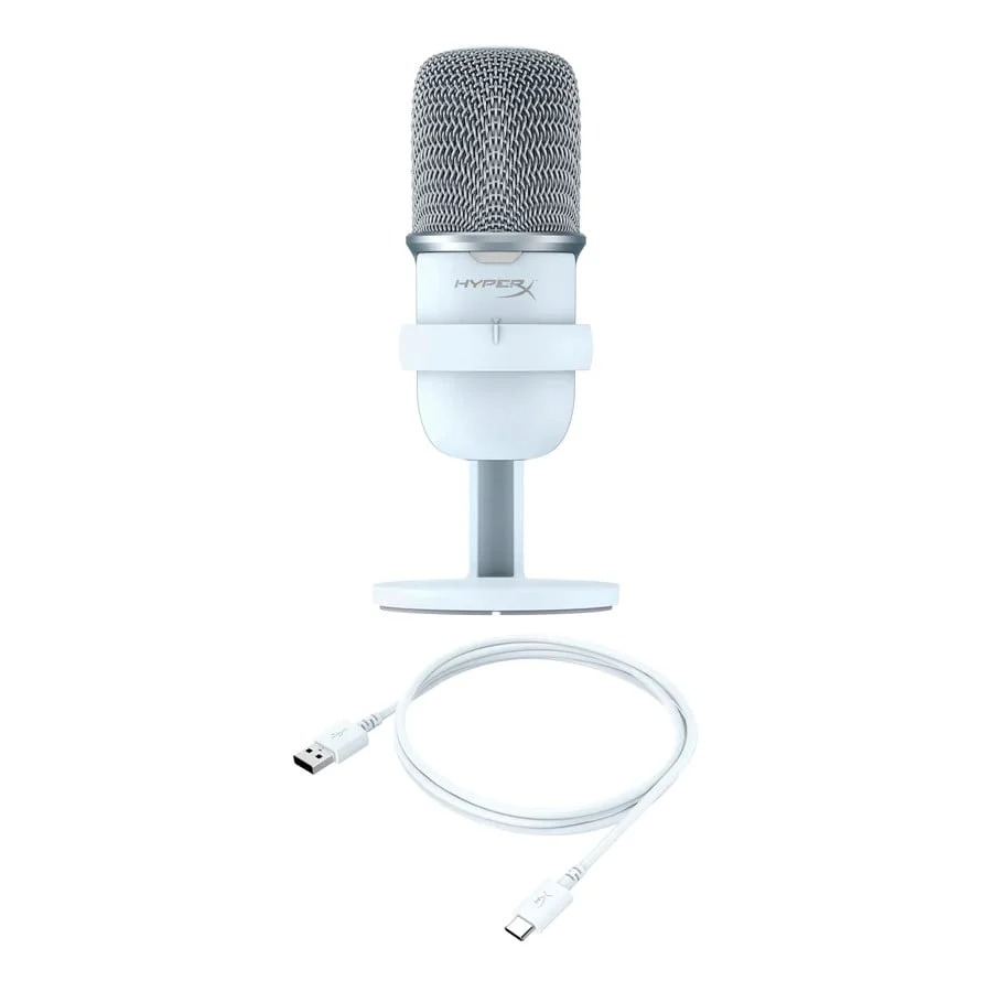 Mic thu âm HyperX SoloCast - USB Microphone (Trắng)