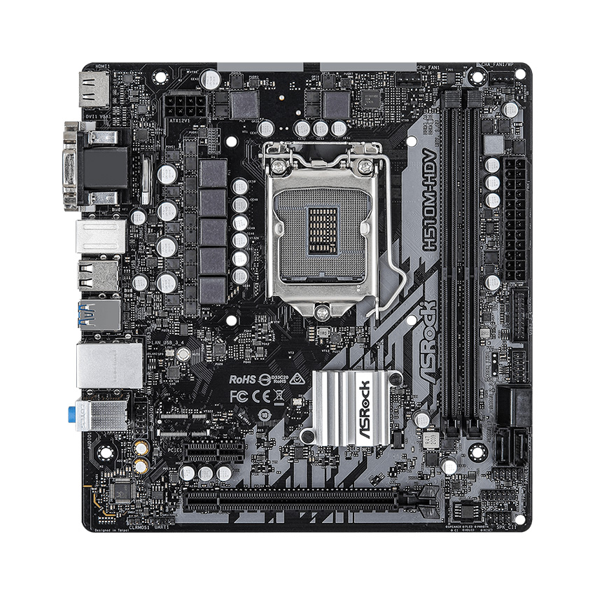 ASROCK H510M-HDV (INTEL H510, SOCKET 1200, M-ATX, 2 KHE RAM DDR4)