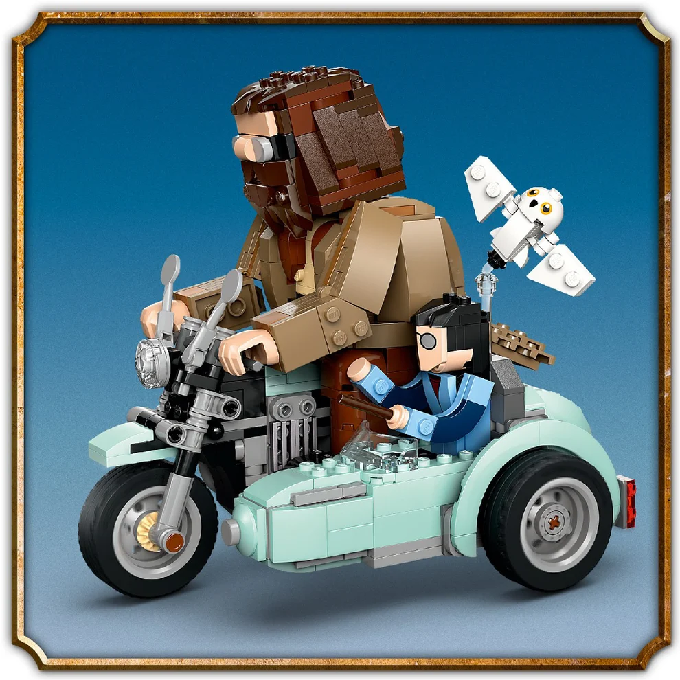 Bộ Mô Hình Lắp Ráp LEGO Mô Tô Bay Hagrid Chuyển Động #76443