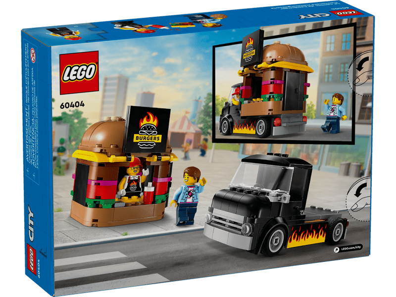 Bộ Mô Hình Xe tải Burger lưu động LEGO CITY #60404