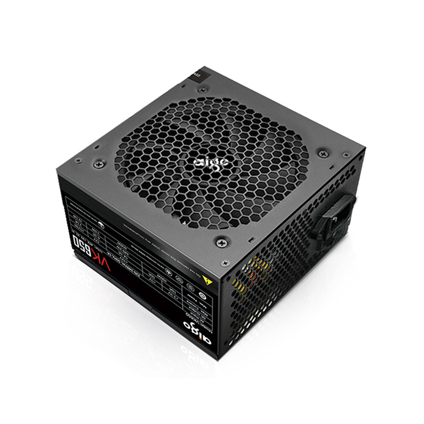 Nguồn máy tính AIGO VK650 - 650W (85 Plus/ Active PFC/ Single Rail)