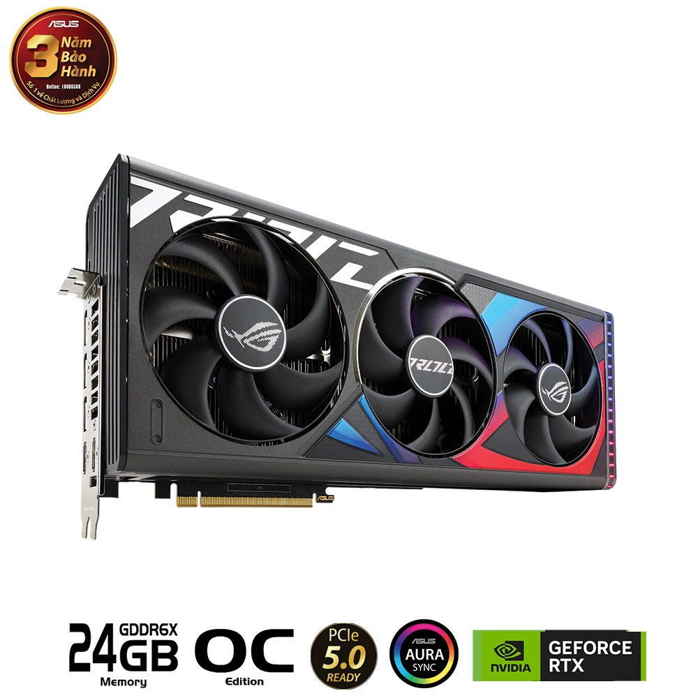 Card màn hình ASUS ROG Strix GeForce RTX 4090 OC Edition 24GB (ROG-STRIX-RTX4090-O24G-GAMING)