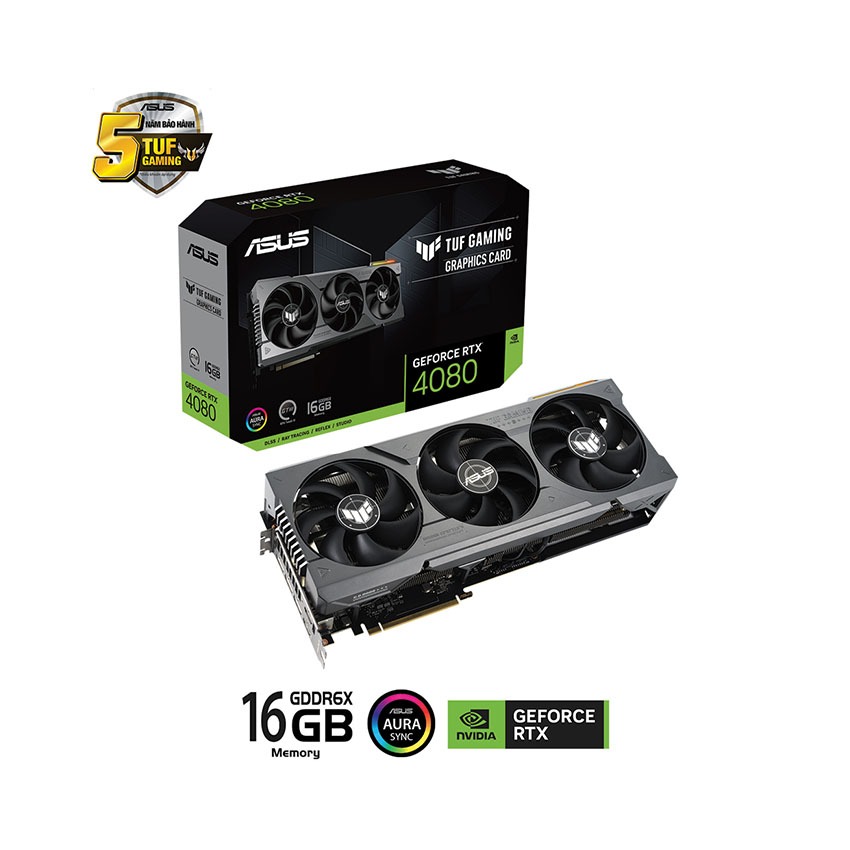 Card màn hình ASUS TUF Gaming GeForce RTX 4080 16GB (TUF-RTX4080-16G-GAMING)