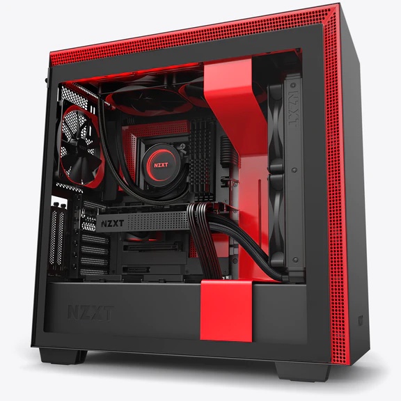 Vỏ Case Máy Tính NZXT H710i (Đen Đỏ/Đen Sần/Trắng Sần)
