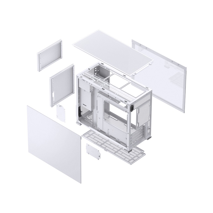 VỎ CASE JONSBO D31 MESH WHITE ( MINI TOWER/MÀU TRẮNG)