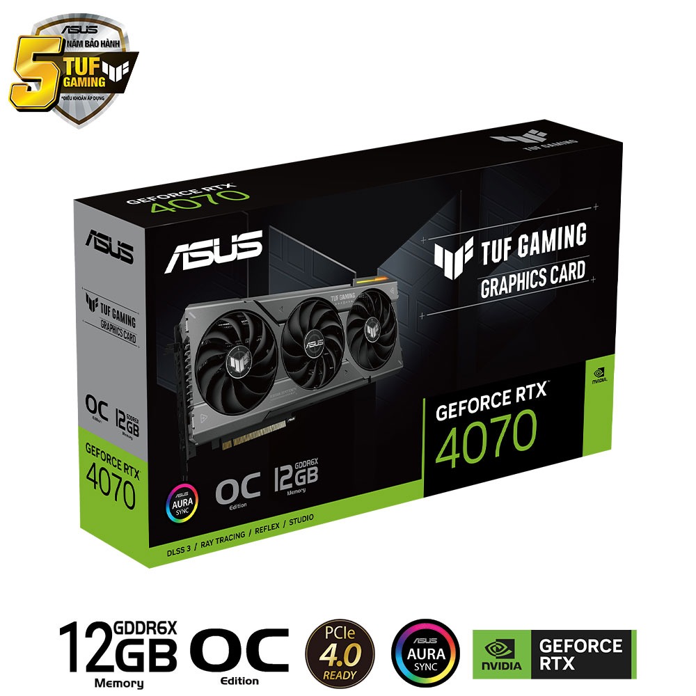 VGA ASUS TUF GAMING RTX 4070 12G