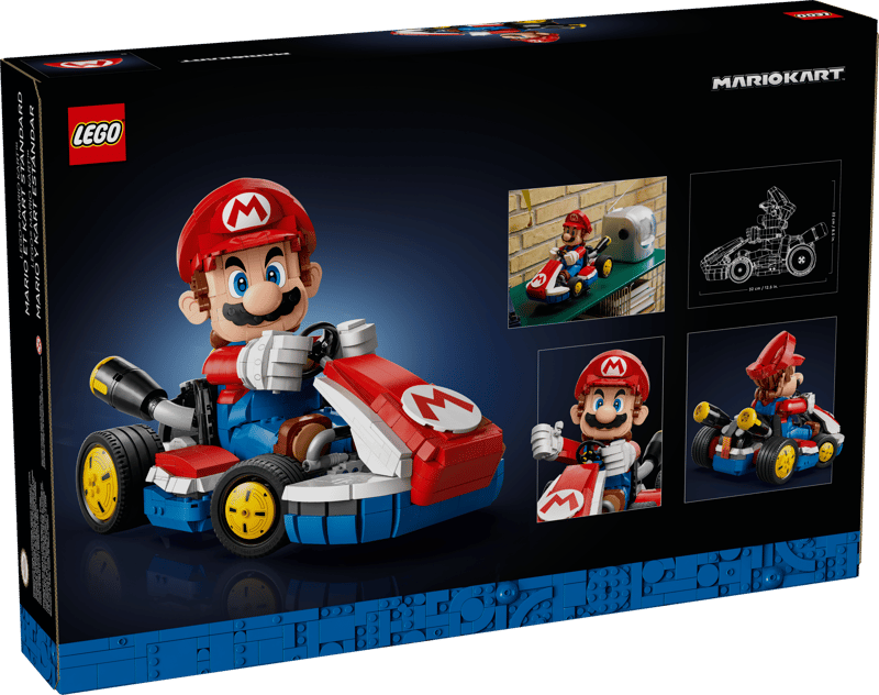 Bộ Mô hình Mario Kart™ - Mario Và Xe Tiêu Chuẩn LEGO Super Mario #72037
