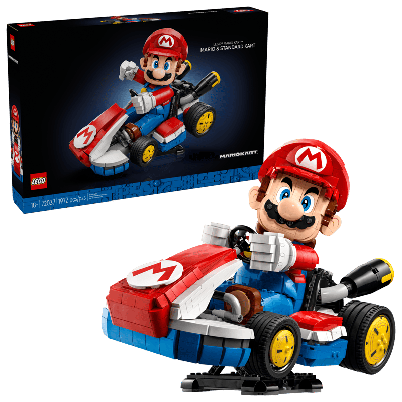 Bộ Mô hình Mario Kart™ - Mario Và Xe Tiêu Chuẩn LEGO Super Mario #72037